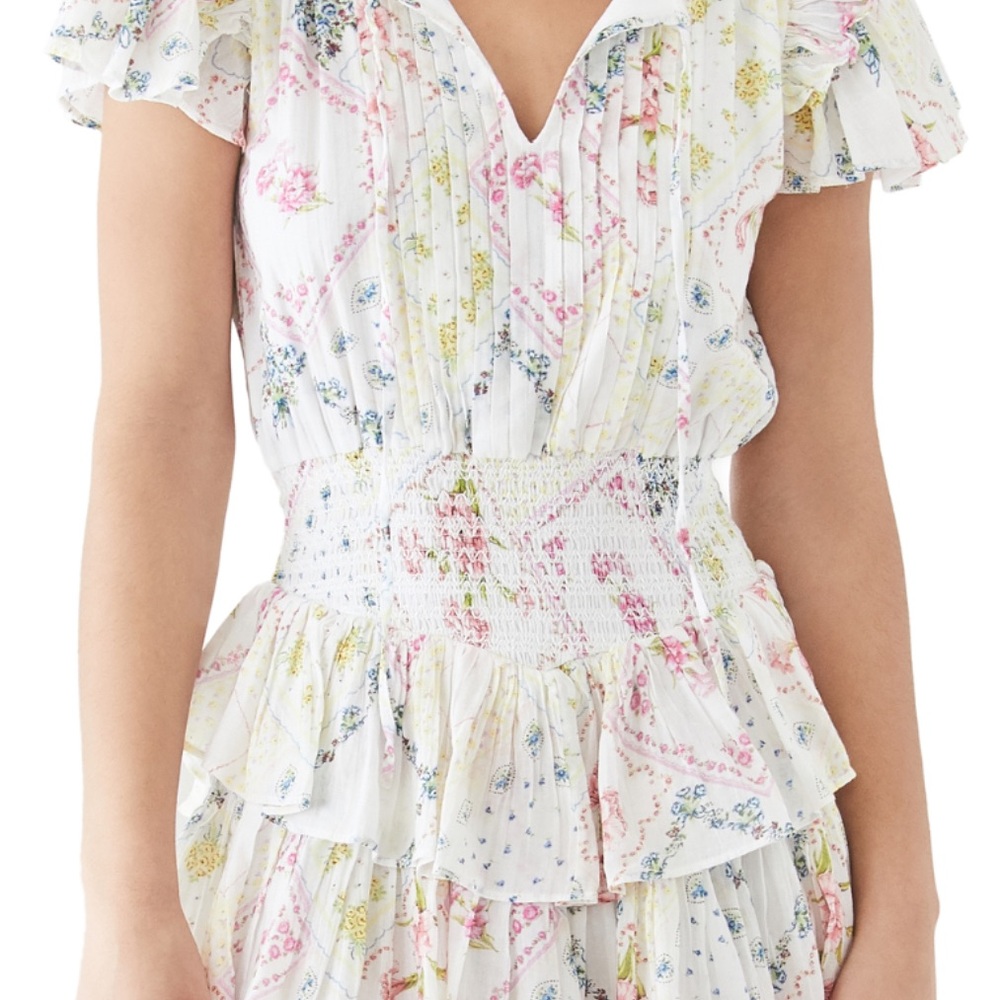 LoveShackFancy Audette Mini Dress